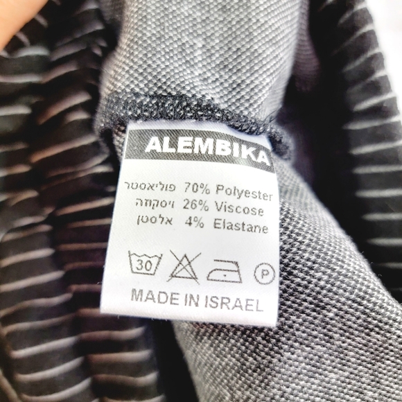 Designer Alembika Funky Blk/Wht Pinstripe Pant NWOT! Alembika Size:4 - Picture 12 of 12